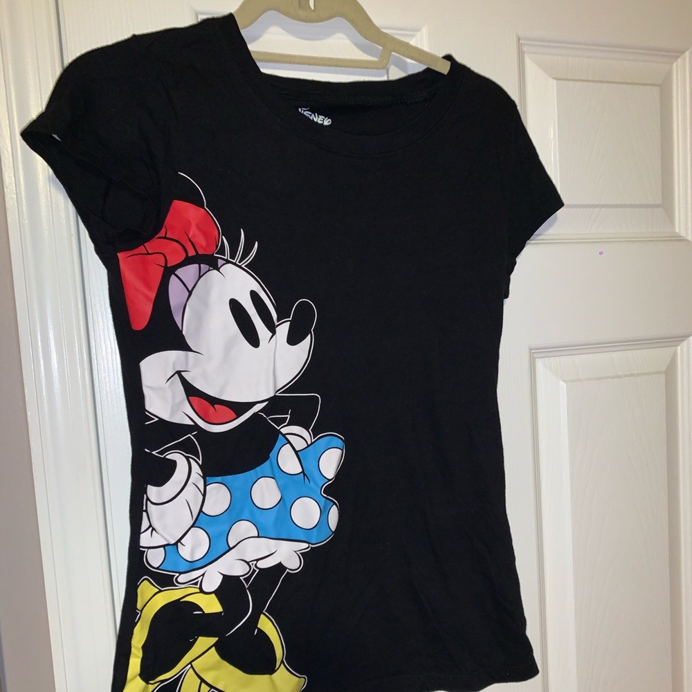 Disney Kids Black Minnie Mouse T-Shirt